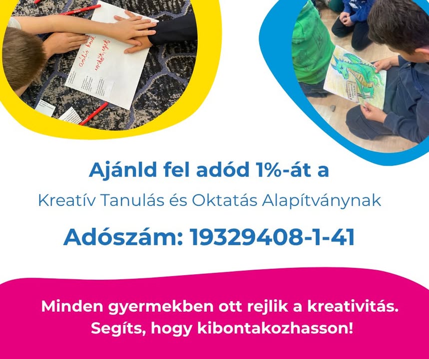 ✨ „A kreativitás nem a művészek kiváltsága, hanem minden gyermek és felnőtt teljesebb életének kulcsa.” ✨ Mi a Kreatív Tanulás&hellip;