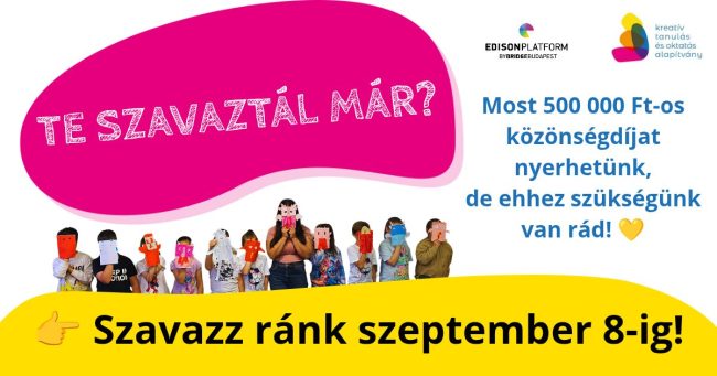 💛 MOST TE IS TEHETSZ ÉRTÜNK! Az Edisonprogram minősítés után most az 500 000 Ft-os közönségdíjért is versenyben vagyunk! 🏆…