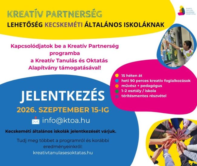 ✨ 𝗞Ü𝗟Ö𝗡𝗟𝗘𝗚𝗘𝗦 𝗟𝗘𝗛𝗘𝗧Ő𝗦É𝗚 𝗞𝗘𝗖𝗦𝗞𝗘𝗠É𝗧𝗜 𝗜𝗦𝗞𝗢𝗟Á𝗞𝗡𝗔𝗞! @követő 🎨 𝗞𝗥𝗘𝗔𝗧Í𝗩 𝗣𝗔𝗥𝗧𝗡𝗘𝗥𝗦É𝗚 Szeretnétek új, kreatív utakat találni a tanulásban? A Kreatív Tanulás és…